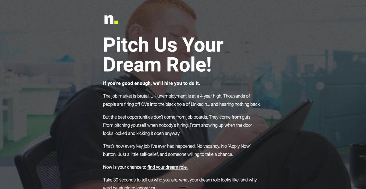 Pitch Us Your Dream Role!
